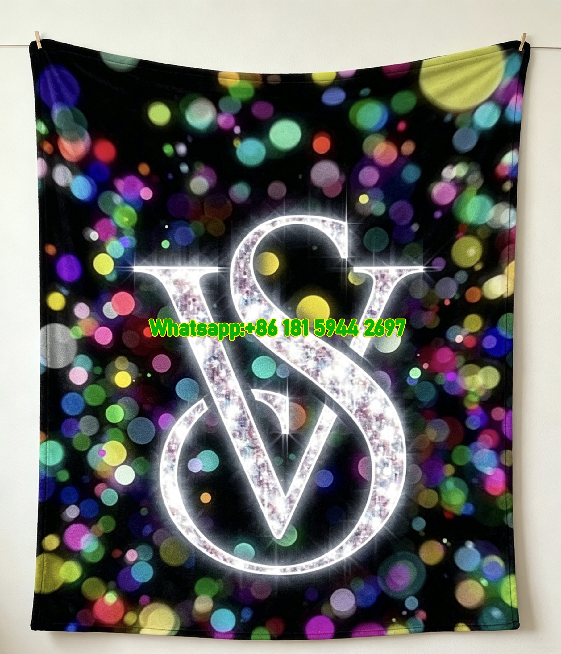 Victoria's Secret Flannel Throw Blanket VS Soft Sofa Blanket V232